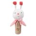 Fehn Stabgreifling bee - motor toys for babies to promote motor skills and senses - ideal baby toys as a sweet cuddly toy and gripping with a squeaky gift from 0+ months