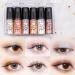 Go Ho 6 Colors Glitter Eyeshadow Makeup Liquid Eyeshadow Glitter Eyeliner Diamond Shine Eye Stick Highly Pigmented Glittery Finish Long-Wearing Shimmer Eye Shadow for Women Set 1