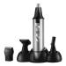 4 in 1 Nose Hair Trimmer for Men Battery Powered Nose and Ear Trimmer Clipper Waterproof Eyebrow & Facial Hair Trimmer for Travel Bathroom Camping Easy Cleansing