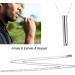 Stainless Steel Mindful Breathing Necklace Breathlace Necklace Quit Smoking Anxiety Necklace The Necklace for Anxiety Stress for Men Women Anxiety Relief (Blue) - Buy Online on SooperMarket.com
