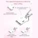 Heated Lash Curler with 2 Speed Temperature Control Long Lasting Curling Metal Ironing Fast Charging Electric Eyelash Curlers (White) - Buy Online on SooperMarket.com