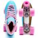 Goupsky Roller Skate Shoes for Women/Youth - Retro 4 Wheels Quad Skates - Blue Size 9 - Indoor & Outdoor - Buy Online on SooperMarket.com
