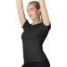 MathCat Women's Short Sleeve Workout Shirt - Breathable Athletic Gym Top in Black - Buy Online on SooperMarket.com
