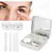 Mini Contact Lens Case Travel Bag - Portable Eye Care Set with Mirror | 3 Colors Available (White) - Buy Online on SooperMarket.com