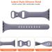 TSAAGAN 5 Pack Silicone Slim Bands for Apple Watch 38mm 42mm 40mm 44mm - Ultra-Thin Sport Strap for iWatch Series 8/7/SE/6/5/4/3/2/1 - Women Men Black/Milk Tea/White/Sand Pink/Smoke Violet - Buy Online on SooperMarket.com