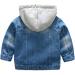 Odziezet Denim Jacket Baby Boys Hooded Zipper Coat 1-2 Years C-blue - Buy Online on SooperMarket.com