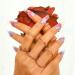 Sethexy Long Purple Ballerina Nails | Bling Coffin Gradient Acrylic Tips | 24 St Glossy Sparkle Fingernails for Women and Girls - Buy Online on SooperMarket.com