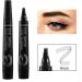 Buy BOOBEES Microblading Eyebrow Pencil - Effortless Black Brows with Micro-Fork Tip Applicator - International Shipping Available - Buy Online on SooperMarket.com