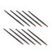 Baluue 30 Pcs Nose Shadow Brush Liquid Makeup Eye Make up Tool Liquid Blush Brush Artificial Fiber Black 13x0.8cmx3pcs Blackx3pcs