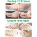 BOMPOW Olive Scented Foot Peel Socks - Soft Baby Feet in 3-7 Days - 2 Pairs - Buy Online on SooperMarket.com