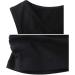 ZUMIY Maternity Nursing Top - Women's Cotton V-Neck Ruched Waist Double Layered Tank - Black/Grey/Lake Blue 3-Pack - Buy Online on SooperMarket.com