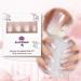 Medium Long Square Pink White Gradient Press on Nails | Full Cover Fake Nails for DIY Manicure | Christmas Nail Art Tips - Buy Online on SooperMarket.com