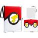 4-Pocket Trading Card Binder with 50 Removable Sheets - Holds 400 Cards - Yugioh, MTG, TCG - Card Collector Album Folder - Zipper Closure - Red/White - Perfect Toy Gift for Boys and Girls - Buy Online on SooperMarket.com