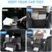 Adiwo Car Organizer: PU Leather Seat Storage Bag - Black | Durable Console Organizer for Liner, Pets, Children | Front Seat Purse Holder - Buy Online on SooperMarket.com