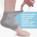 Hilph Gel Heel Socks - Moisturizing Open Toe Foot Care for Cracked Dry Heels - 2 Pairs Gray - Ideal for Men & Women - Buy Online on SooperMarket.com