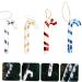 ABOOFAN 4pcs Christmas Candy Cane Ornament Candy Canes Toy Candy Walking Sticks Crutches Christmas Tree Colorful 7x2.5cm - Buy Online on SooperMarket.com