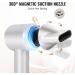 Professional Ionic Hair Dryer 1800W | Fast Drying Blow Dryer for Home & Travel | Lightweight & Quiet Concentrator Nozzle - White - Buy Online on SooperMarket.com