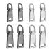 Zipper Pull Replacement Metal Zipper Handle Mend Fixer Zipper Tab Repair for Luggage Suitcase Bag Backpack Jacket Bags Coat Boots (Black)