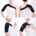 Heated Shoulder Brace | 3 Speed Adjustable Massage Heating Pad | Hot & Cold Therapy for Pain Relief - Buy Online on SooperMarket.com