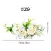 4 Pack Artificial Rose Flower Metal Silver Hair Combs - Wedding Hair Clips & Barrettes for Women - Buy Online on SooperMarket.com