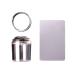 Nail art sticker women party decor 1 set nail stamp tool with nail scraps delicate touch of transparent head nail silicone template seal stamp for home use - transparent