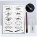 Mikinona Practice Skin Kit White Practice Eyebrow Semi-permanent Mouth Skin Eye Single Kit Microblading End and Pen - Buy Online on SooperMarket.com