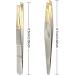 Sularpek Stainless Steel Slant Tweezer Set for Facial Hair - 2pcs Eyebrow Tweezers for Women and Men - Buy Online on SooperMarket.com