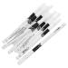 FOYTOKI 30 Pcs Lying Silkworm Eyeliner Eyelid Make up Pencil Professional Eyeliner Pencils White Wooden Pole