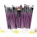 Angoily 20pc Makeup Purple Kit Make-up Tube Shadow Black Eye Toiletry Brush Tool Cosmetic Making Rod - Buy Online on SooperMarket.com