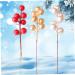Warmhm 60 Pcs Christmas Fruit Diy Floral Art Plant Simulation Flower Branch Red Berry Stems Tree Decorations Red Berries Picks Christmas Berry Branch Winter Christmas Tree Wreath Foam Redx3pcs 17x3cmx3pcs - Buy Online on SooperMarket.com