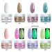 Mobray Dip Powder Nail Kit Starter Set - 8 Colors with Classic Nude, Glitter, and Glow in the Dark Shades - DIY Nail Art Manicure for Beginners - Buy Online on SooperMarket.com