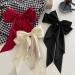 3PCS Large Satin Ribbon Bow Hair Clips Set - Vintage Style Hair Barrettes for Girls & Ladies - Buy Online on SooperMarket.com