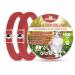 Cat Repellent Treatment Adjustable Cat Repellent Collars Natural Protection Repellent Collar for Cats Water Resistant Repellent Collar for Cats Small-Medium-Large Red 2pack