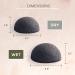 CSM Organic Konjac Sponges 3-Pack - Gentle Exfoliating Facial Cleansing Sponge with Activated Bamboo Charcoal - Natural Sponge Set for Pore Cleansing and Impurity Removal - Buy Online on SooperMarket.com