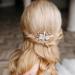 Bride Hair Clip Wedding Hair Clip Flower Wedding Hair Piece for Bride Hair Comb Barrette Bridal Hair Accessories Gold Bride Hair Clip - Buy Online on SooperMarket.com
