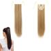 prinfantasy Halo Hair Extension Fashion Style Straight Wrap Around Ponytail Extension Extre Long Length Synthetic Hairpiece Womens Clip in Ponytail GBMW049 GBMW049 22 inch