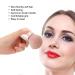 Round Head Powder Brush - Short Handle Seamless Makeup Brush | Soft Fiber Blush Brush for Flawless Finish - Buy Online on SooperMarket.com