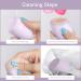 Makeup Sponge Blender 4 Pcs Beauty Blender Foundation Sponges Set with 1 Sponge Holder Case Professional Non Latex Beauty Applicator Set for Cream Liquid and Powder (Purple) - Buy Online on SooperMarket.com