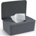 Wet wipes Box Cheerhom Baby Wet Tight Box Consideration Box Gray Box for Moist toilet Paper Moist Wipper Box with Lid holds the towels wet paper box for outside at home and office 18 x 12.2 x 7cm gray