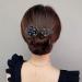 LONGLUAN Rhinestone Flower Hair Clip Elegant Lazy Hair Curler Elegant Meatball Head Hair Anti-Slip Hairpins Reusable Spiral Hair Braid Braiding Clips DIY Hair Styling Accessories (Green) - Buy Online on SooperMarket.com