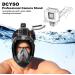 Panoramic Snorkel Mask for Adults - Full Face Swim & Dive Mask - Black, Large-X-Large - Buy Online on SooperMarket.com