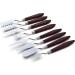 8 Pack Stainless Steel Painting Knife Set with Wood Handle - Professional Palette Knives Spatula for Oil Paint Canvas Artists Beginners - Buy Online on SooperMarket.com