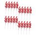 HOMSFOU 25 Pcs Artificial Berry Cuttings Christmas Holly Berry Red Berries Decoration Artificial Red Berry Stems Branches Christmas Berry Branches Red Cherry Foam Flower Arrangements Red 50X5.5CM