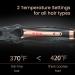 2-in-1 Travel Curling Flat Iron: Professional 1 1/4 Inch Hair Curler and Straightener with Ceramic Barrel - Adjustable Temperature - Buy Online on SooperMarket.com