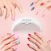 Melodysusie Mini Pocket UV LED Nail Lamp - Portable Gel Nail Light for Fast Curing | 2 Timers, Manicure Nail Dryer for Home & Travel - White - Buy Online on SooperMarket.com