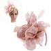 FRCOLOR Fascinator Feather Headband / Clip Party Wedding Royal Ascot Races Hair Accessories Headdress (Nude Pink) - Buy Online on SooperMarket.com