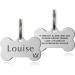 ID Tag Small Large Personalised ID Tag for Pet Dog Doggy Cat Kitten Kitty Puppy Engraved Dog ID Tag (Silver Bone) - Buy Online on SooperMarket.com