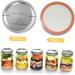 POPETPOP 90 Pcs Mason Jar Lids Soda Can Lids Sprouting Lids for Mason Jars Lids Regular Mouth Glass Coffee Carafe Canning Jar Lids Wide Mouth Mason Jar Metal Lids Tinplate Heart-shaped Ring Silverx3pcs 8.6X8.6X0.2CMx3pcs - Buy Online on SooperMarket.com