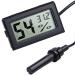 Buy Wingoneer 2-in-1 Digital LCD Thermometer Hygrometer for Reptiles Incubators & Aquariums - Black | International Shipping Available - Buy Online on SooperMarket.com