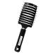 Professional Vented Styling Hair Brush Barber Hairdressing Styling Tools Fast Drying Hair Detangling Massage Brushes (BLACK)